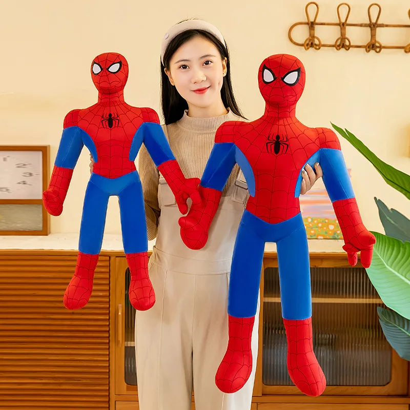 40-90Cm Spiderman New Cute Plush Doll Toys Anime Huge Sleep Pillow Cushion Soft Stuffed Animal Doll Birthday Gift for Kids