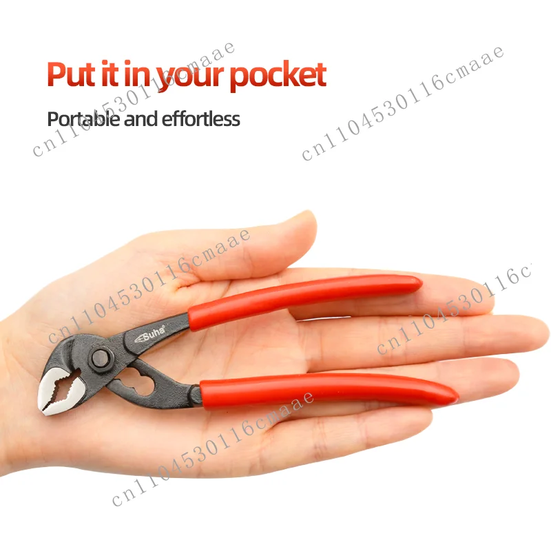 Home DIY 5inch Mini Pump Clamp Small Pipe Pliers Ultra Thin Shifting Spanner Multifunctional Crescent Wrench No Button 4 Stops
