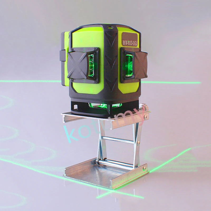 16 Line 4D 12Line 3D 532nm Laser Beam 360° Self-Leveling Laser Level Vertical Horizontal with Remote Control  IP54