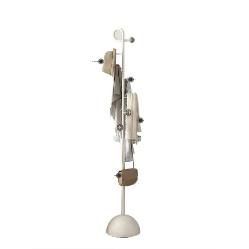 

Light luxury household floor-to-ceiling coat rack, porch rack, cream wind small