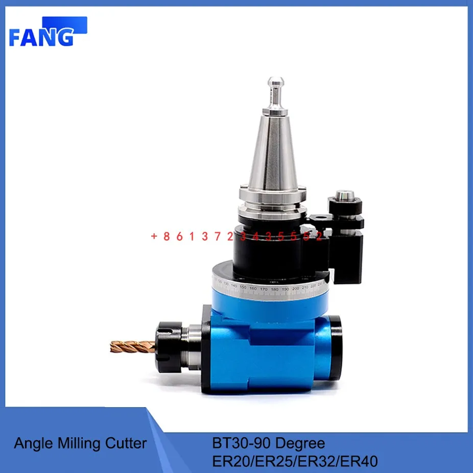 

CNC BT30-90 degree angle head side milling cutter handle BT30-AGER25 32 40 right angle milling head