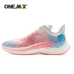 ONEMIX 2024 buty do chodzenia na świeżym powietrzu męskie trampki buty do biegania z płytą węglową dla mężczyzn amortyzacja oddychające buty sportowe