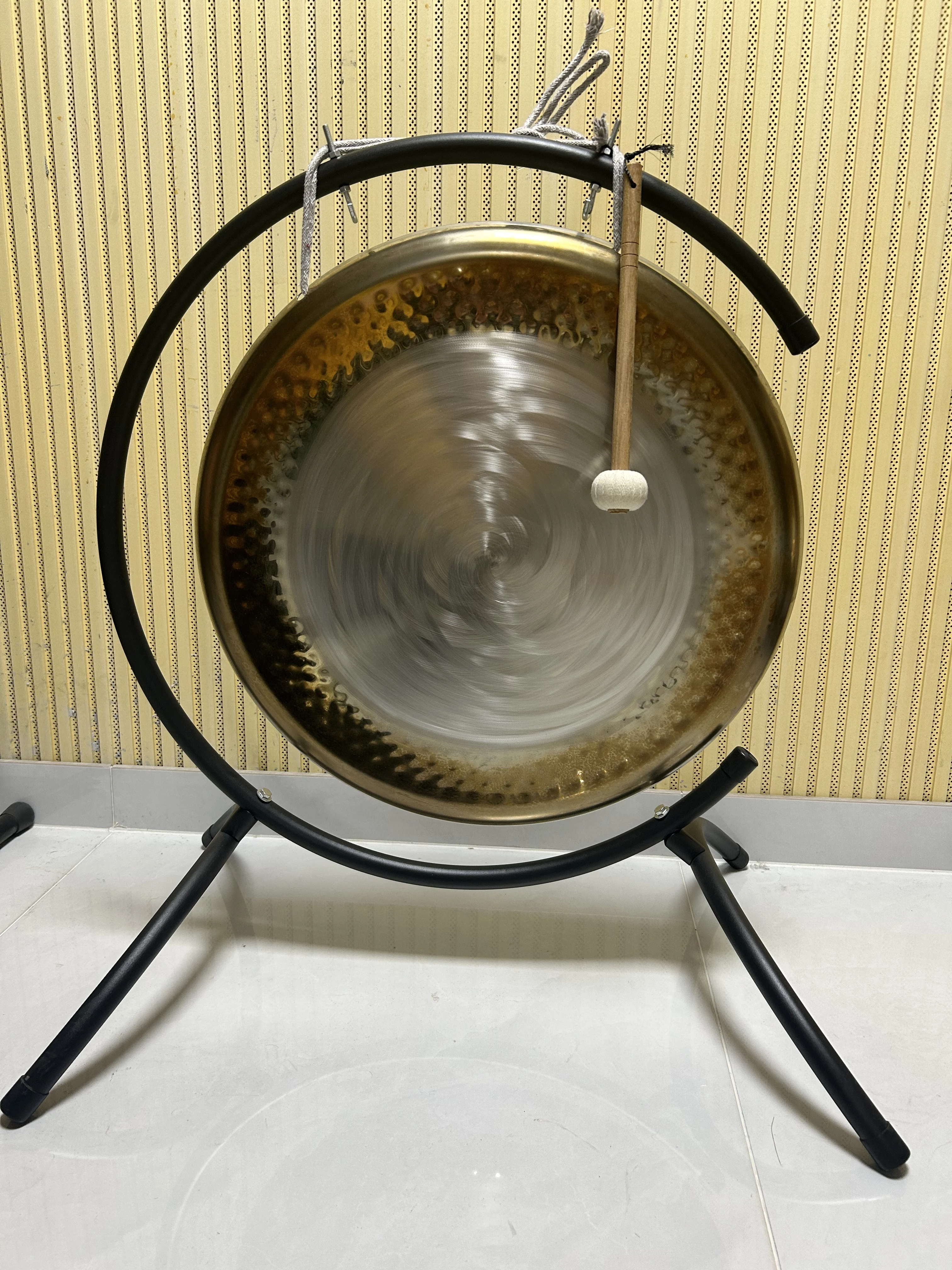 Sound Healing Gong Set-Rose Nickel Alloy Gong 55/60/65/70cm with Stand and Mallet Best Gifts for Beginners Percussion
