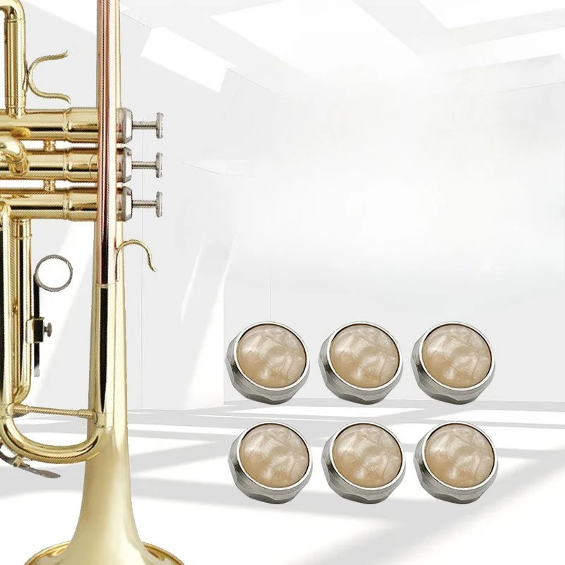 1 Uds. Trompeta pequeña baja, botón de palma corto, botón original, tubo de cobre, cubierta de llave de pistón pequeño, hebilla de botón de mica