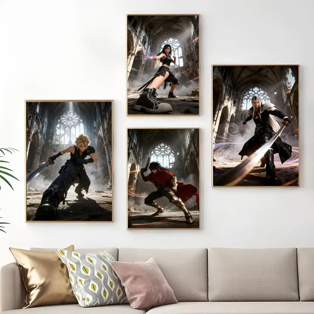 F-Final F-Fantasy Painting Calligraphy Print Canvas Art Pictures Home For Living Room Modern Decor Room Home Decor
