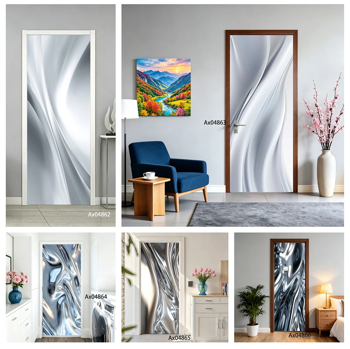 Modern Minimal Black White Flu - Home Decor Minimal ulasan dan harga