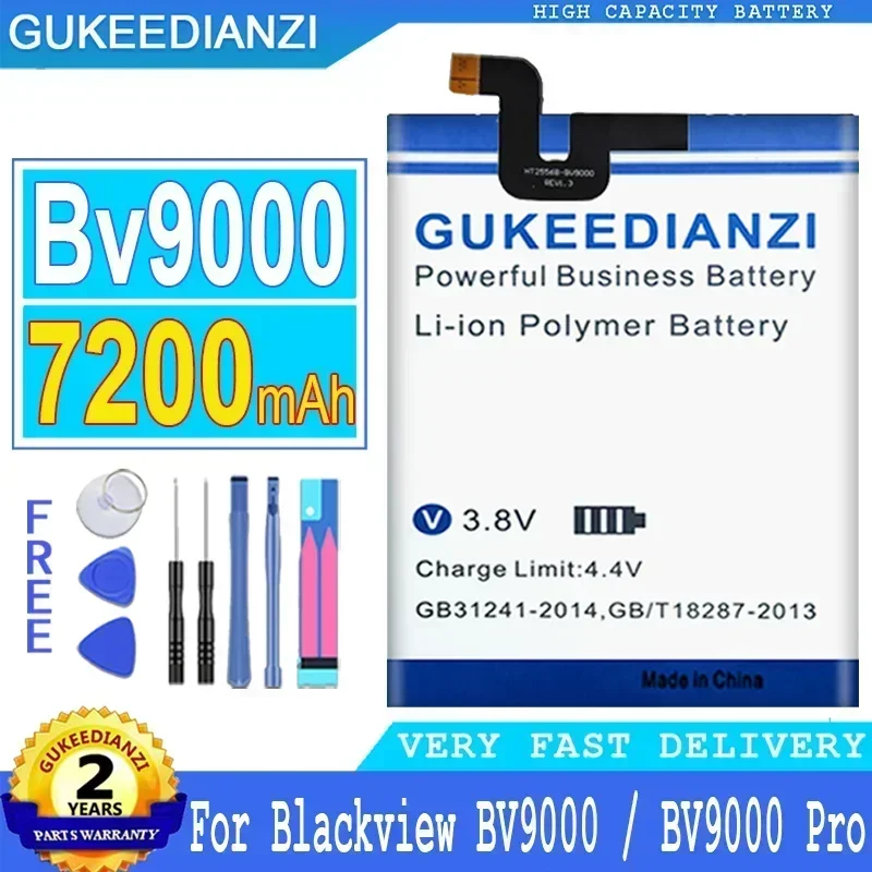 

7200mAh Mobile Phone Batteries For Blackview BV9000 For Blackview BV9000 Pro Portable Cell Phone Battery