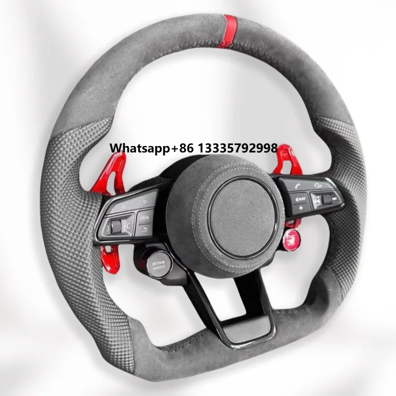 

Custom Alcantara Steering Wheel Car Accessories for’Audi RS3 RS4 RS5 RS6 RS7 S3 S4 S5 S6 A3 A4 A5 Q5 Q7 A6 A7 Steering Wheel