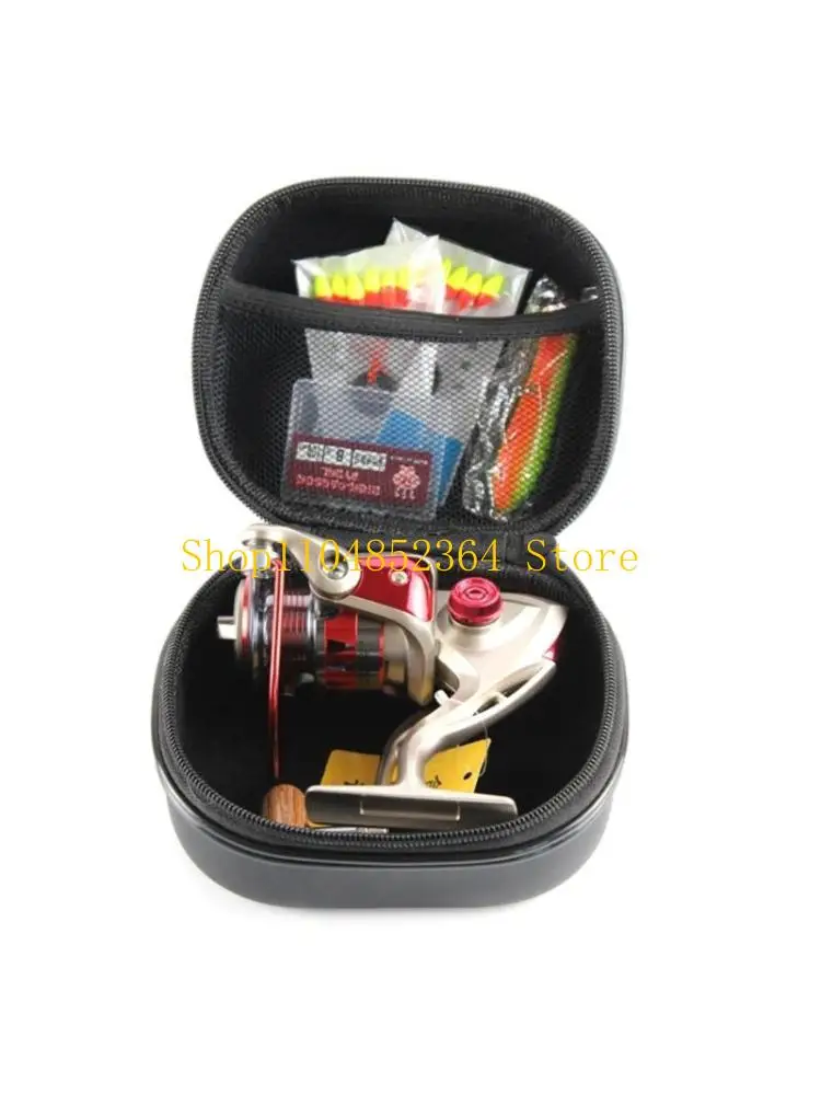 

652F PU сумка для рыбной катушки с твердым корпусом противоударный водонепроницаемый чехол сумка для рыбной катушки