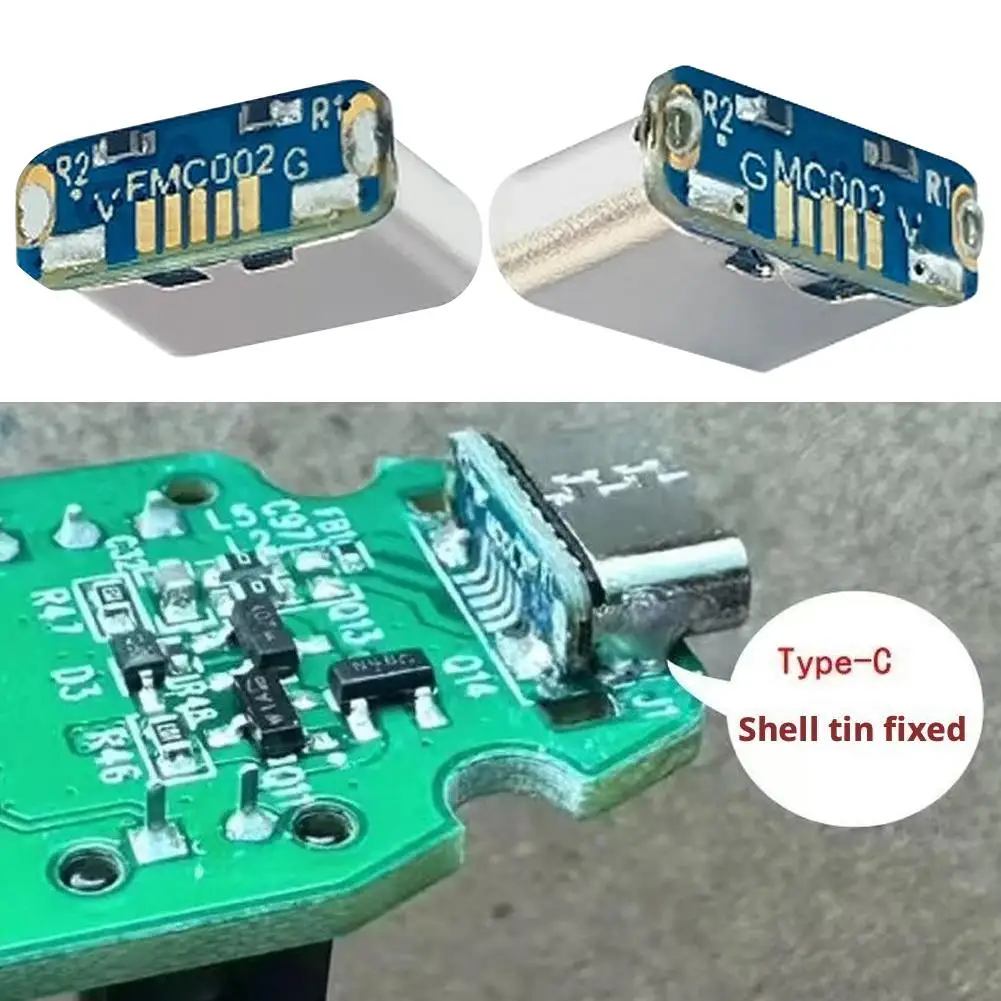 Płytka adaptera USB na Type-C obsługuje ładowanie Type-C i transfer danych USB 2.0, zamiennik złącza Micro-USB do samodzielnych napraw.
