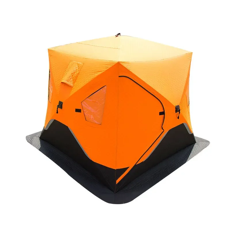 

3-4 Person Winter Outdoor Windproof Quilted Insulated Fabric Ice Shelter Fishing Tent