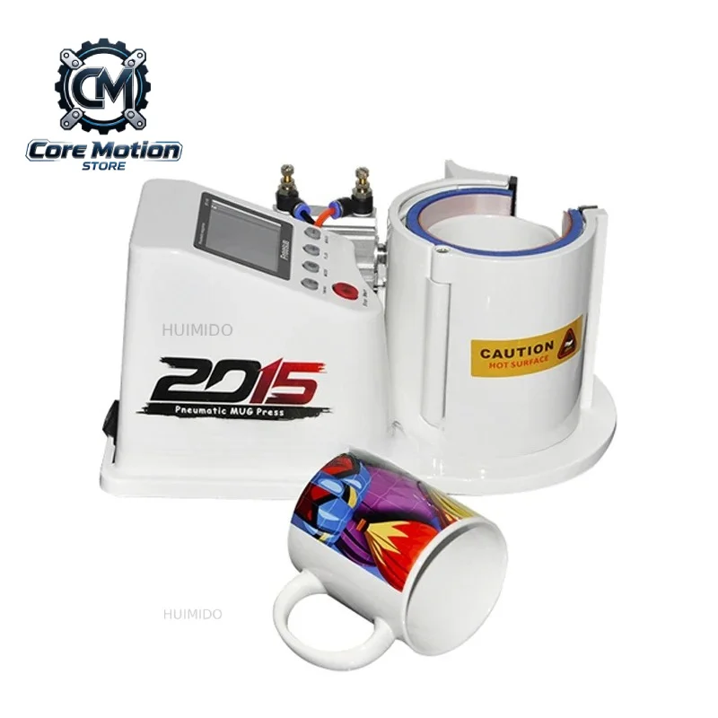 2015 ST110 220V/110V Mini Pneumatic Vertical Multi-function Heat Transfer Machine Press Thermal Printing Mug Cup Machine