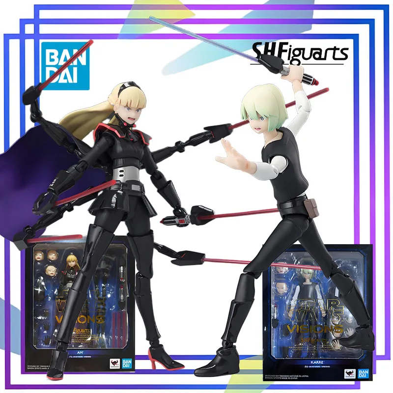 

Оригинальная серия BANDAI S.H.Figuarts 《Звездные войны: Visions-Am & Kare》Аниме Фигурка Сборная модель игрушки Коллекционная модель