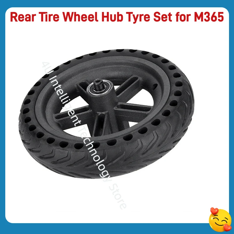 Electric Scooter Rear Wheel Kit with Solid Tire Inflatable Tyre And Disc Brake Plate for M365 1S pro Pro2 Scooter Parts Upgrade