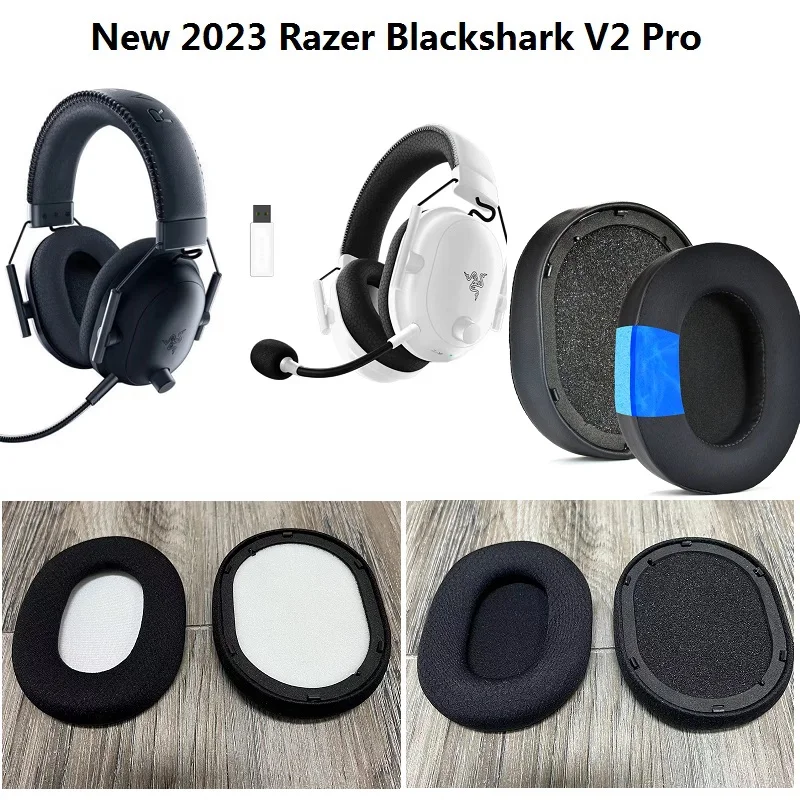 2023 version ear pads for Razer BlackShark V2 Pro Gaming Headset replacement original Earmuffs Ear Covers Ear pillows