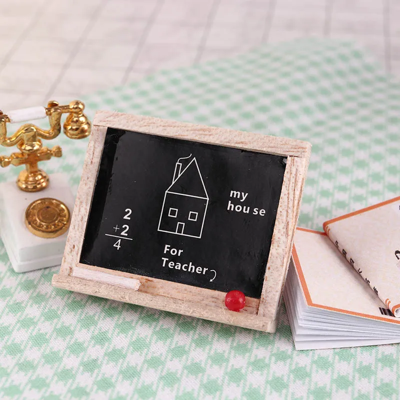 Miniatur Puppenhaus Artikel Simulation Zeichenbrett Mini Tafel Ornament Zubehör 1:12 BJD Puppen Ob22 Puppenhaus Mädchen Spielzeug