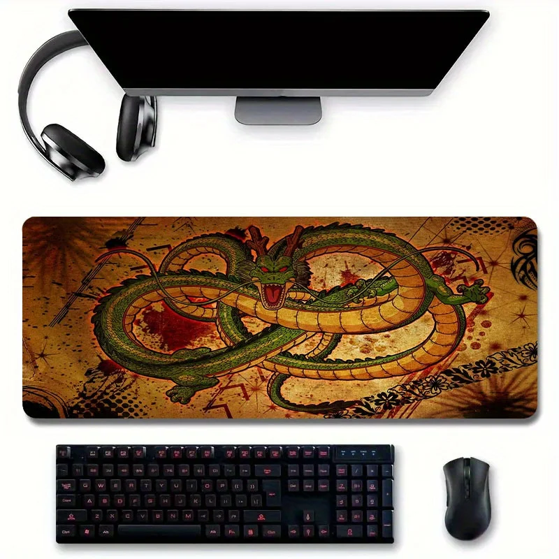 

Non-Slip Green Dragon Gaming Mouse Pad with Cool Designs for Office, Computers and Laptops - Perfect Gift for Gamers and Couples