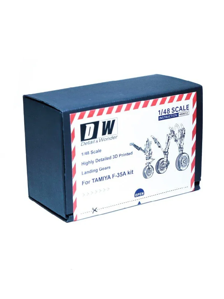 D & W 3D Print 480612 F-35A Kit di aggiornamento del carrello di atterraggio adattato al modello Tamiya scala 1/48