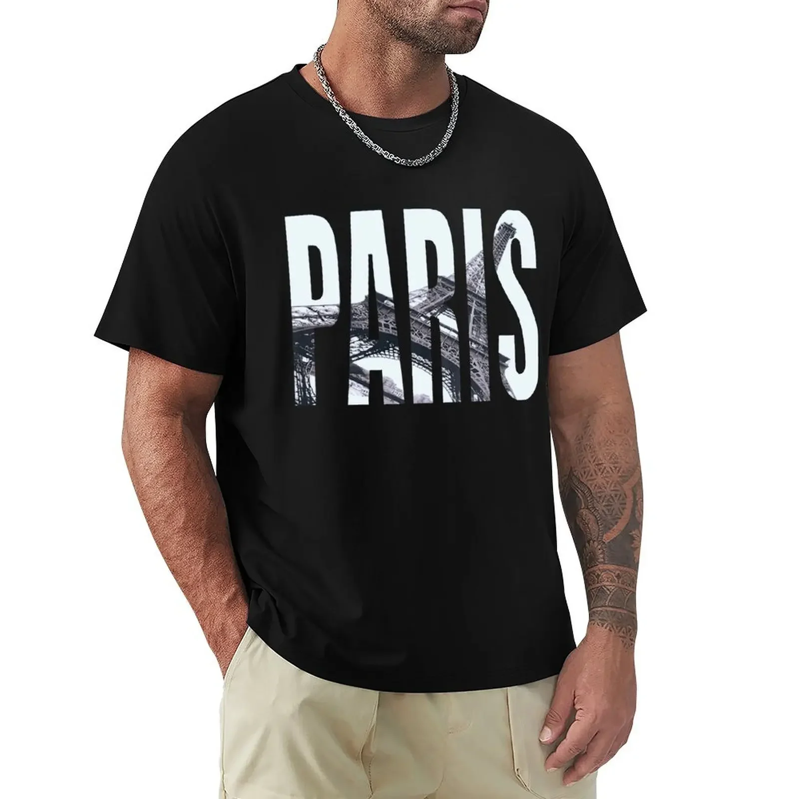 PARIS Creative Letter Design T Shirt Harajuku Short Sleeve T-shirt 100% Cotton Graphics Tshirt Tops