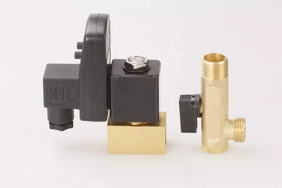 1 Buah 1/2 "Katup Pembuangan Tangki Gas Kompresor Udara Waktu Elektronik Katup Pembuangan 2 Arah Otomatis untuk Filter Silinder Udara