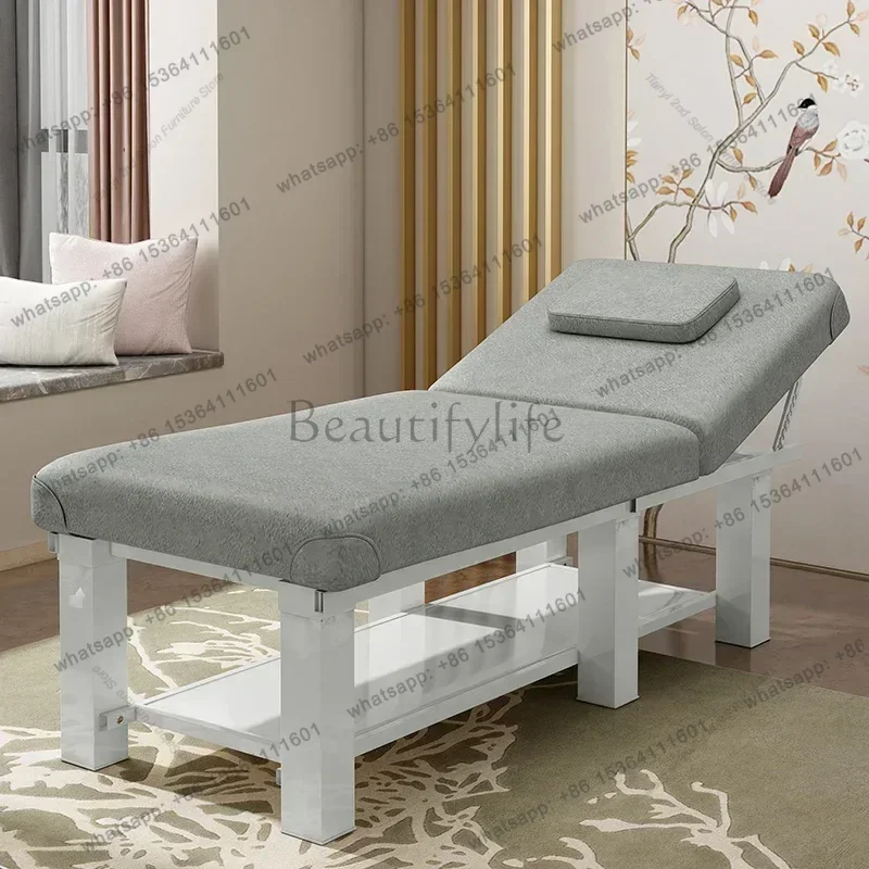 Factory Direct Sales Nordic Beauty Salon Massage Tables Foot Bath Designer Adjustable Massage Tables Liftable Comfortable Furnit