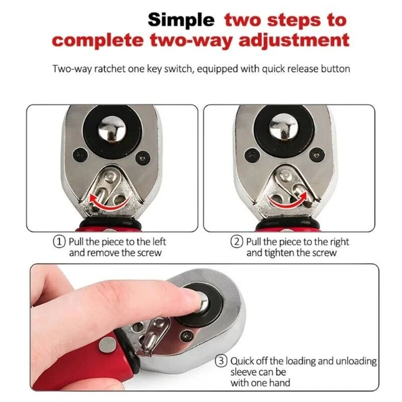 QM Adjustable Torque Wrench Precisions Torque Adjustment Maintenance for Car Wheel Tightening Essential for Auto Workshops