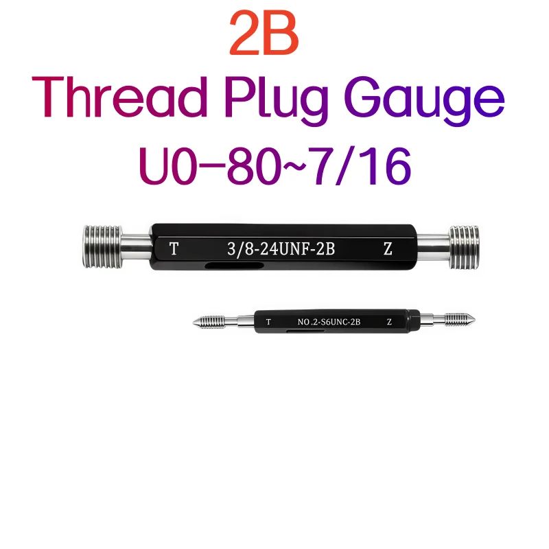 1 шт. стальной американский резьбовой калибр 2B U0-80 1-64 2-56 3-48 4-40 5-40~7I16