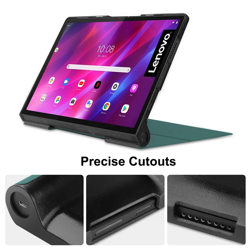 Funda For Lenovo Yoga Tab 11 Case YT-J706F PU Leather Flip Stand Cover For Lenovo Yoga Tab 11 YT-J706X 11 inch Case Cover Coque