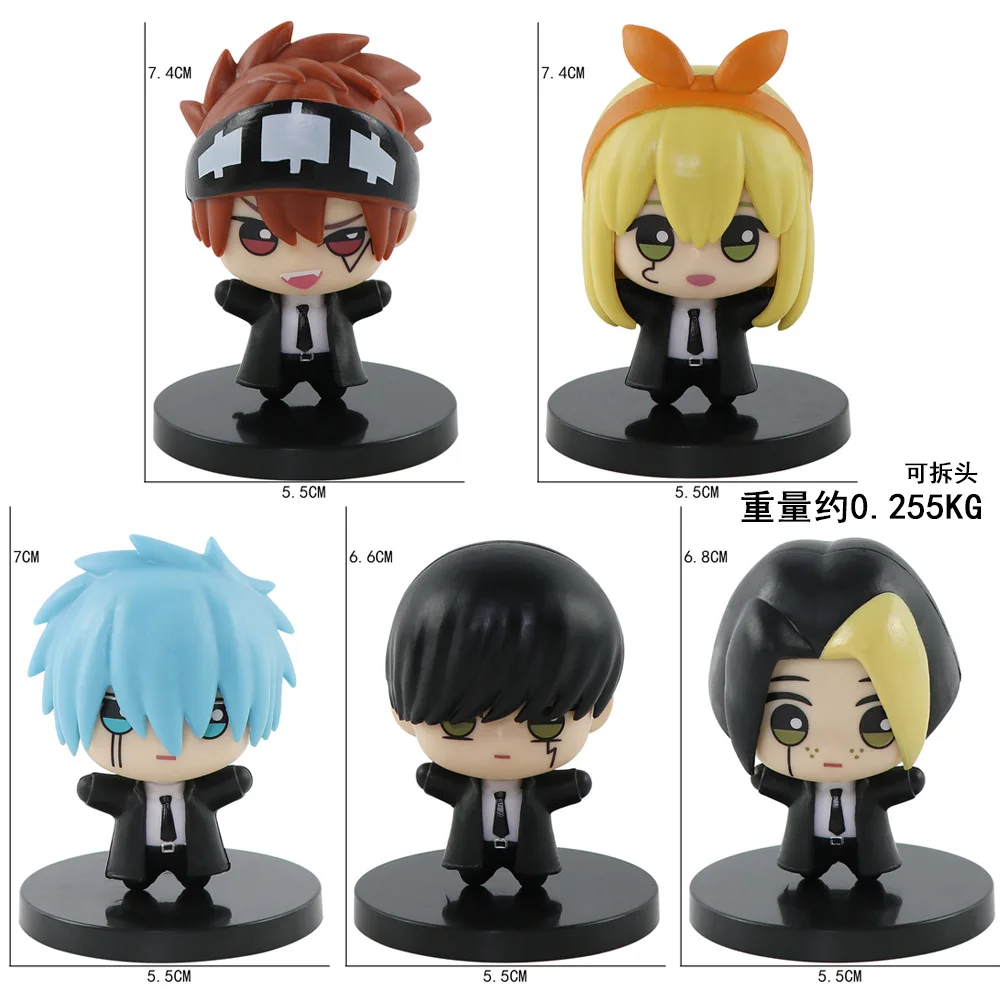 5pcs/set Anime Mashle: Magic and Muscles MASHLE Action Figure Model Toys 7cm