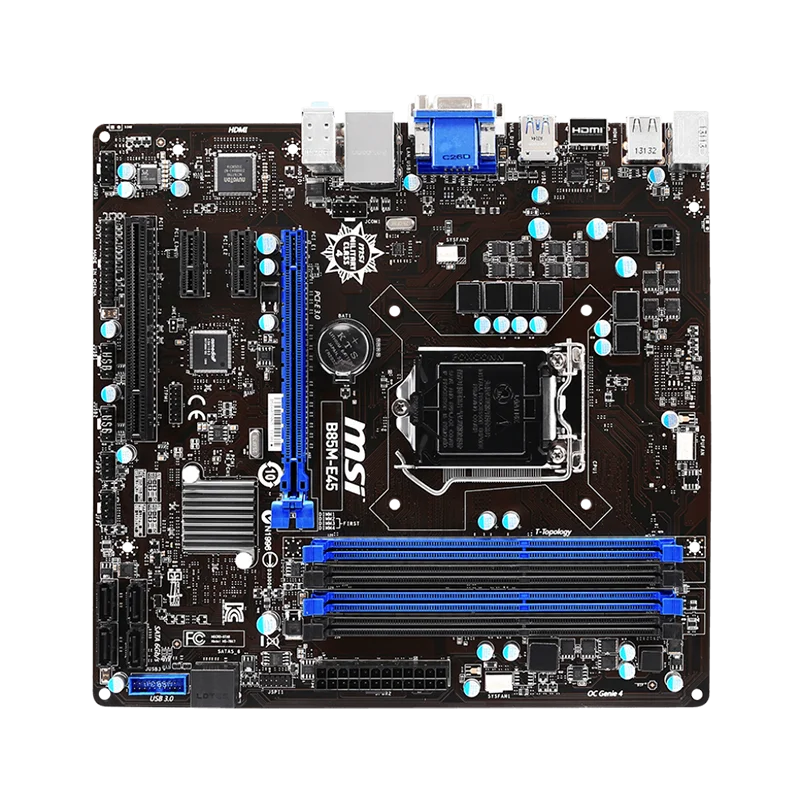 MSI B85M-E45 LGA 1150 المقبس مايكرو ATX B85 شرائح اللوحة الأم DDR3