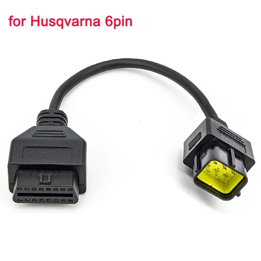 For Aprilia Benelli 6 Pin for Housing 4pin for Husqvarna 6pin Motorcycle OBD2 Connector OBD 16PIN Motorbike Diagnostic Cable