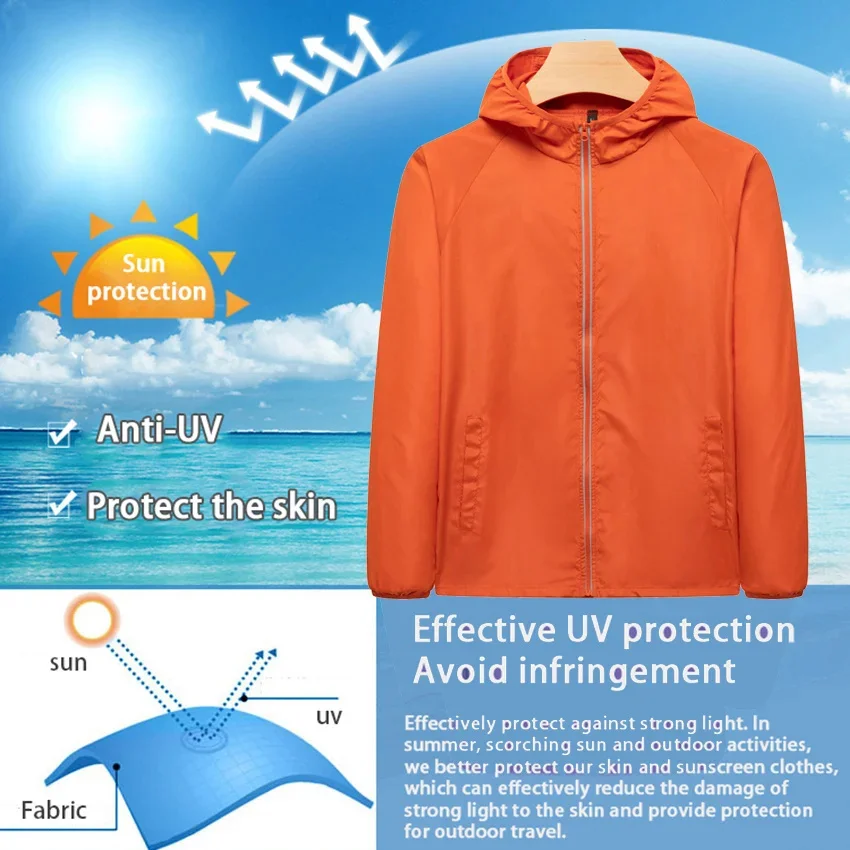 7XL Outdoor Sport Jacket Men Women Hiking Camping Trekking Quick Dry Windbreaker Sun-Protective Waterproof Rain Coat