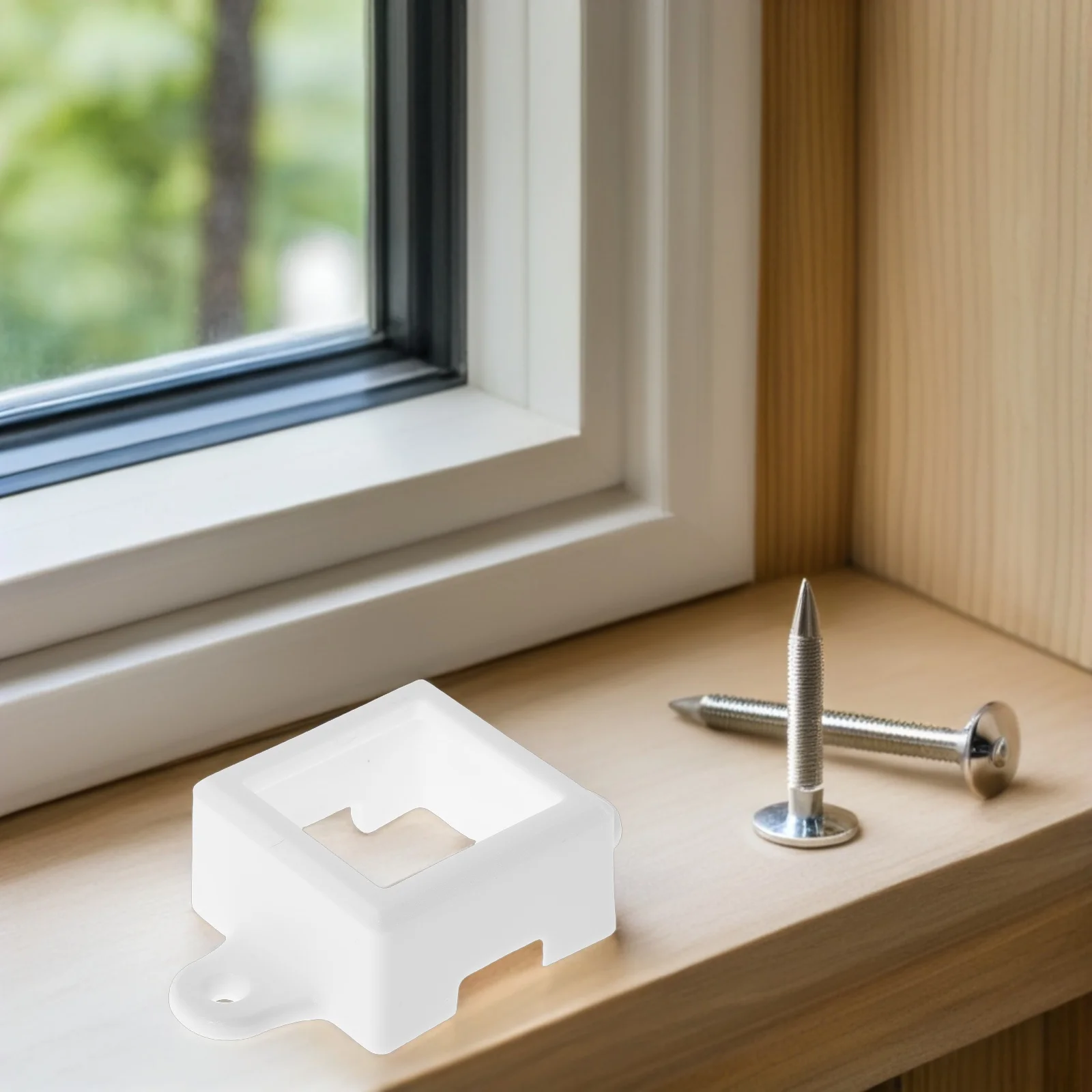 12 قطعة من دعامات تثبيت LED خارجية مقاومة للماء، متينة وسهلة التركيب، أنظمة إضاءة مختلفة، مشابك بلاستيكية مقاومة للطقس