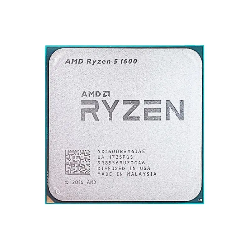 

R5 1600 AMD Ryzen 5 1600 3.2 GHz Used GAMING Zen 0.014 Six-Core Twelve Thread 65W CPU YD1600BBM6IAE Socket AM4