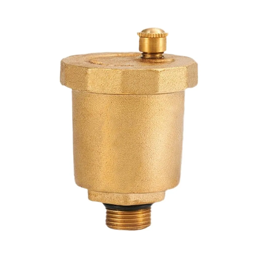 Brass Air Release Valve for Central Heating and Cooling Systems 5x5x7cm Optimized Flow Path for Fast Air Removal