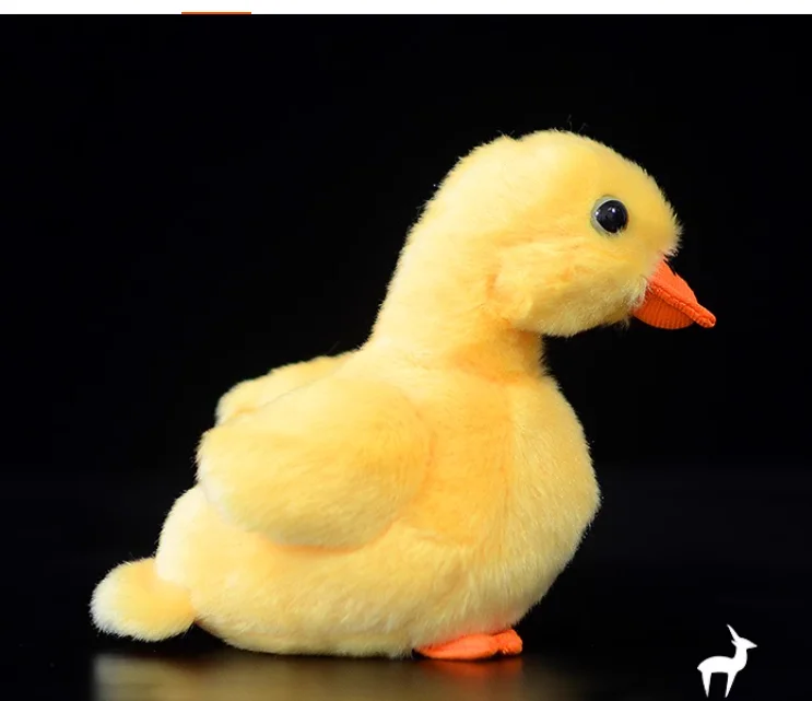 Simulation  12cm  Hight quality  duck doll yellow duck plush toy For Children Baby  gift