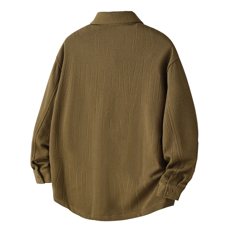 Soring Autumn Winter New Vintage Cargo Soft Solid Color Shirts for Men Clothing Casual Long Sleeve Big Pockets Men Shirts