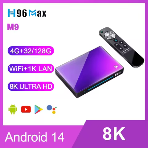 H96 MAX RK3576 M9 Android TV Box Iptv 4K USB2.0 4G32G 1000M DDR4 Android14 USB3.0 Wifi6 BT5.4 8K 8G128 Set Top Box Media Player