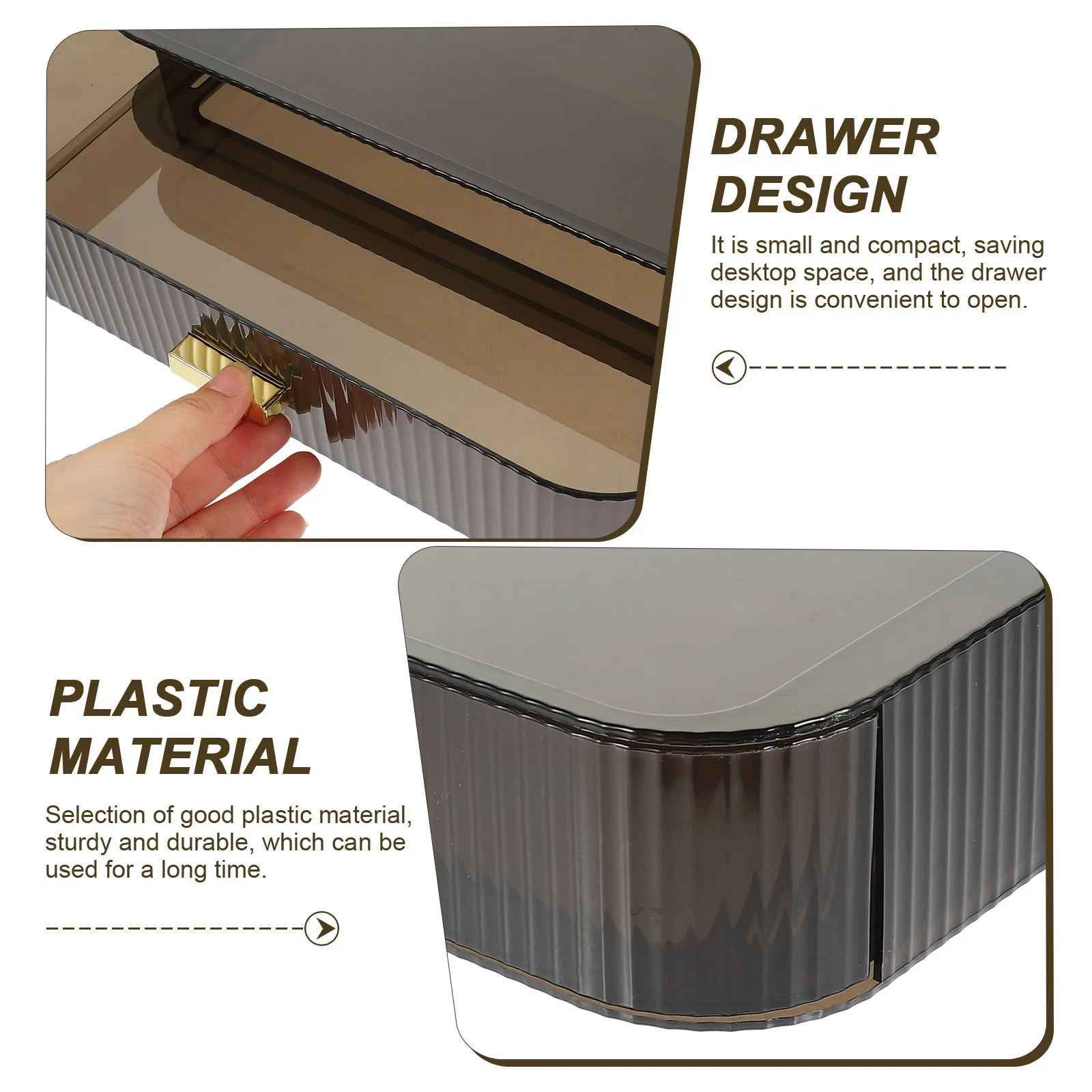 メイクアップオーガナイザーボックス 引き出し式収納容器 バスルームデスクトップ雑貨オーガナイザーホルダー