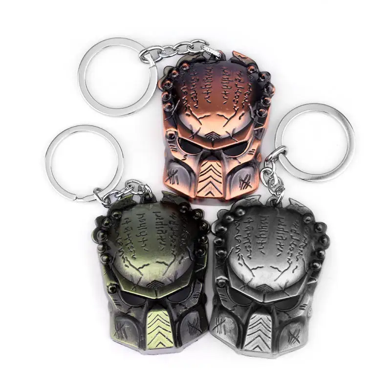 Movie Restore Scene Aliens Predator AVP Keychain Alien Queen Figure Cosplay Key Rings Men Key Accessories Gift