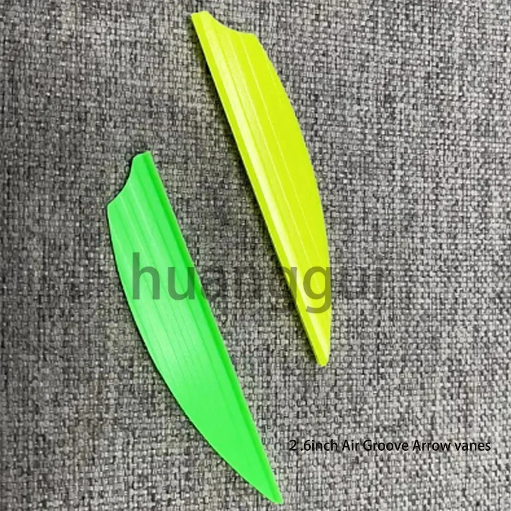 50 Stück 2,6 Zoll Air Groove Pfeilflügel, Gummi-Pfeilflügel, Zubehör für Bogenschießen und Jagd – Detail 3