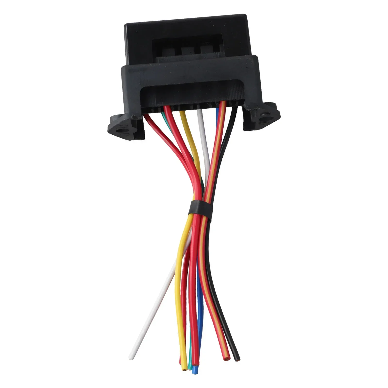 6 Way Car Motorcycle Circuit Blade Fuse Box Case Block Holder With 2 Input Wires 6 Output Wire Harness ATC ATO Automotive Access