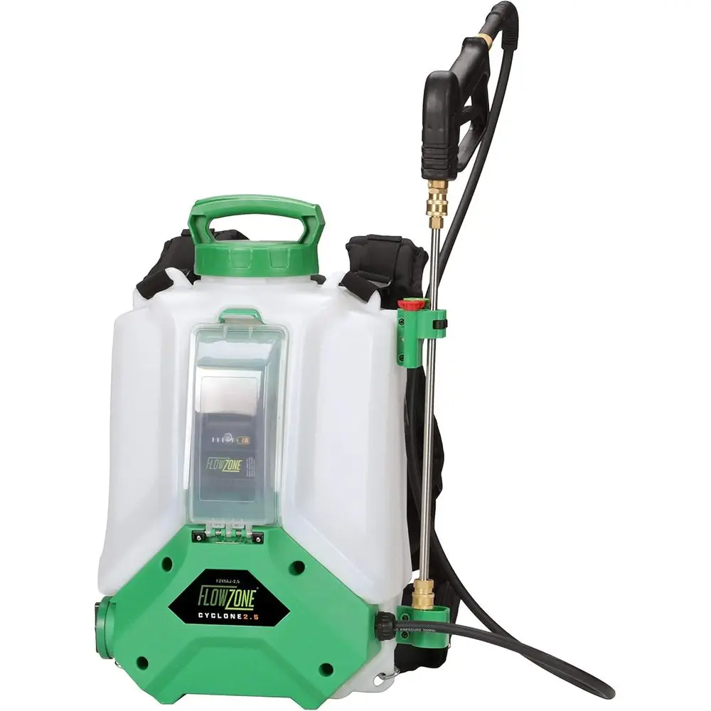 

Battery-Powered 4-Gallon Backpack Sprayer with Variable Pressure and 5-Position Electric Control for Lawn & Garden