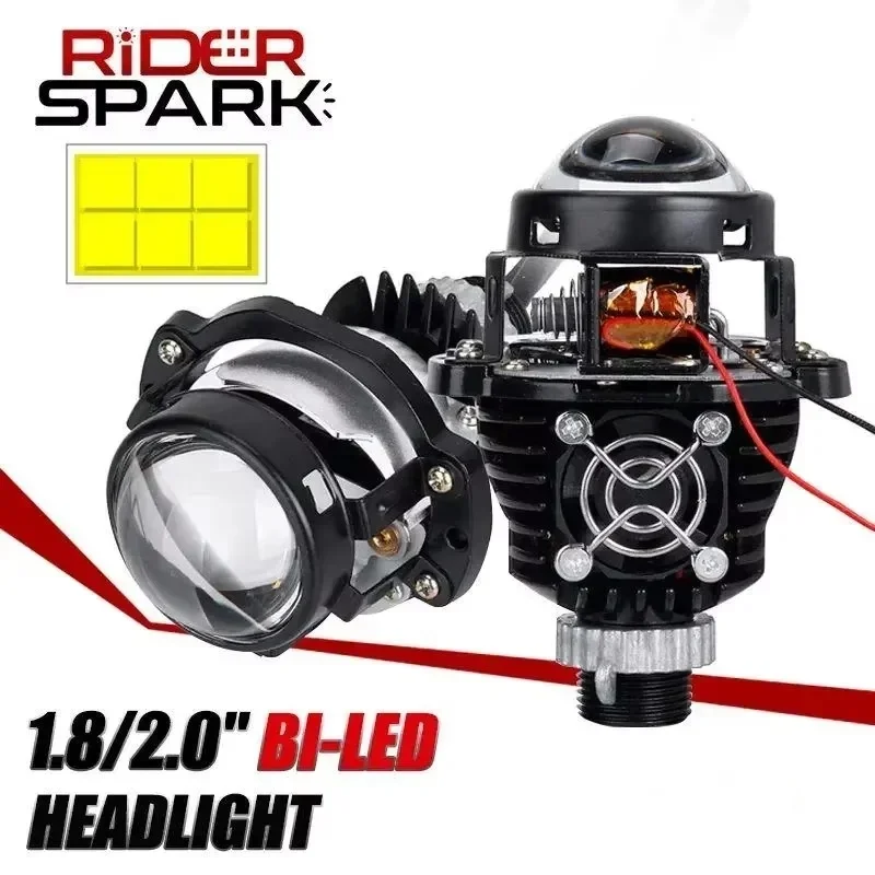 H7 LED Mini Lenses For Headlight Bi-led Projector Lens 1.8 2.0 inch H4 9005 9006 LED Auto Car Lights Accessories Retrofit Tuning