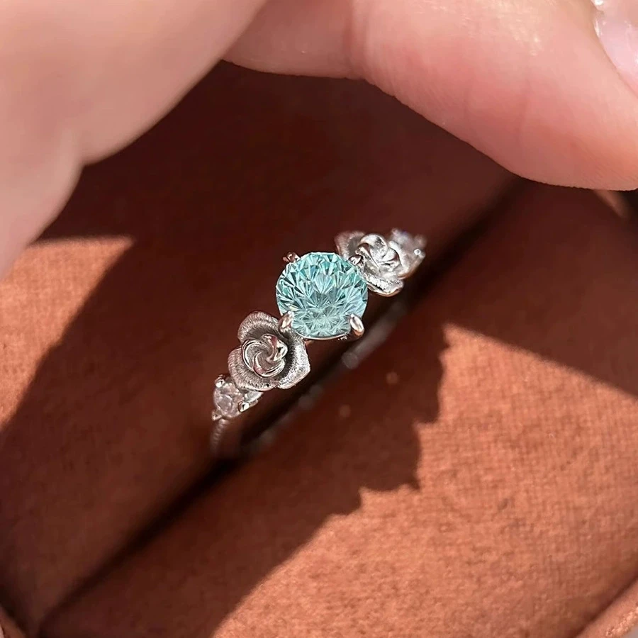 ثمانية قلوب وثمانية سهام سوبر فلاش عالية الكربون زركونيا خاتم نسائي موضة فاخرة هدية للزوجة أو الصديقة #3