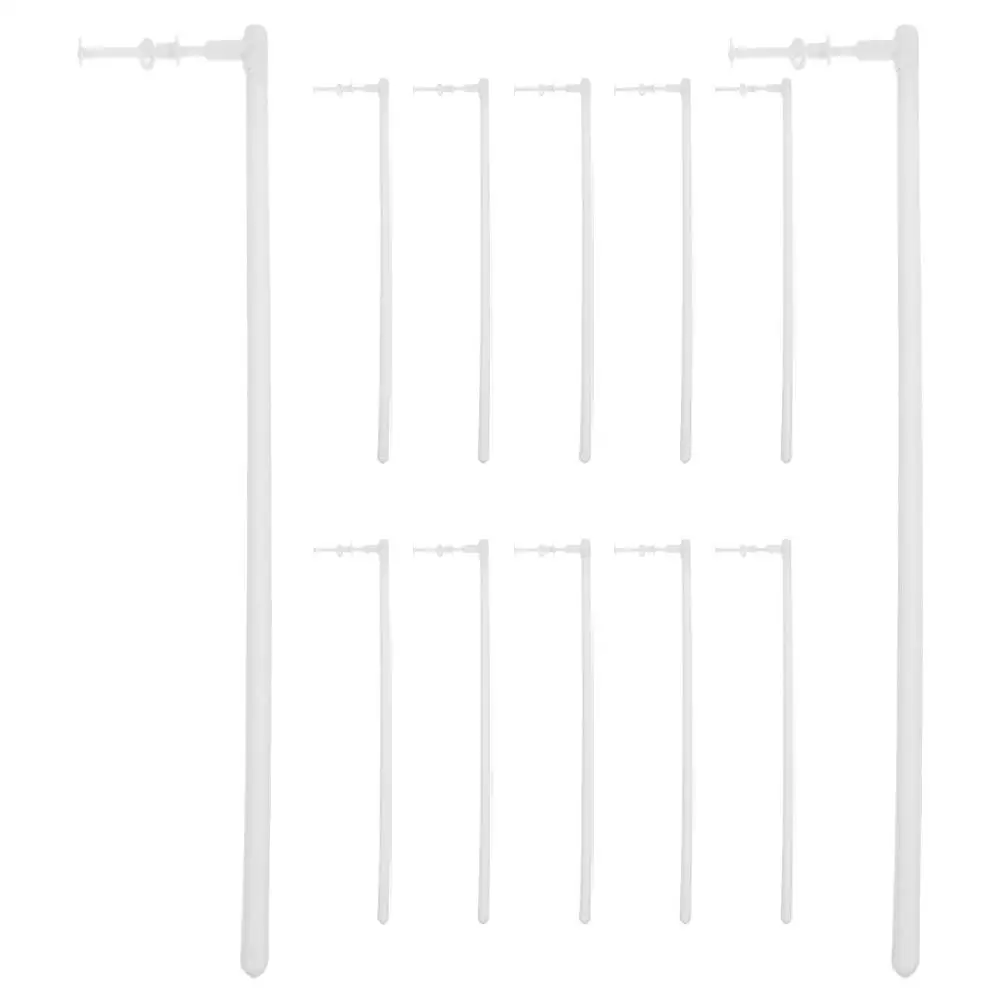 12 ชิ้นอุปกรณ์เสริมกังหันลม DIY Pinwheel Sticks Solid Rod Garden Windmills แท่งพีวีซีอะไหล่