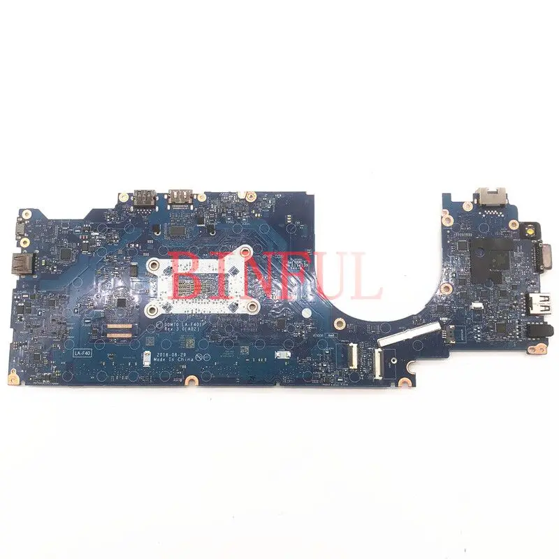 CN-0D3TCJ 0D3TCJ D3TCJ Mainboard For DELL Latitude 5490 Laptop Motherboard DDM70 LA-F401P W/SR3L8 I7-8650U CPU 100% Full Tested