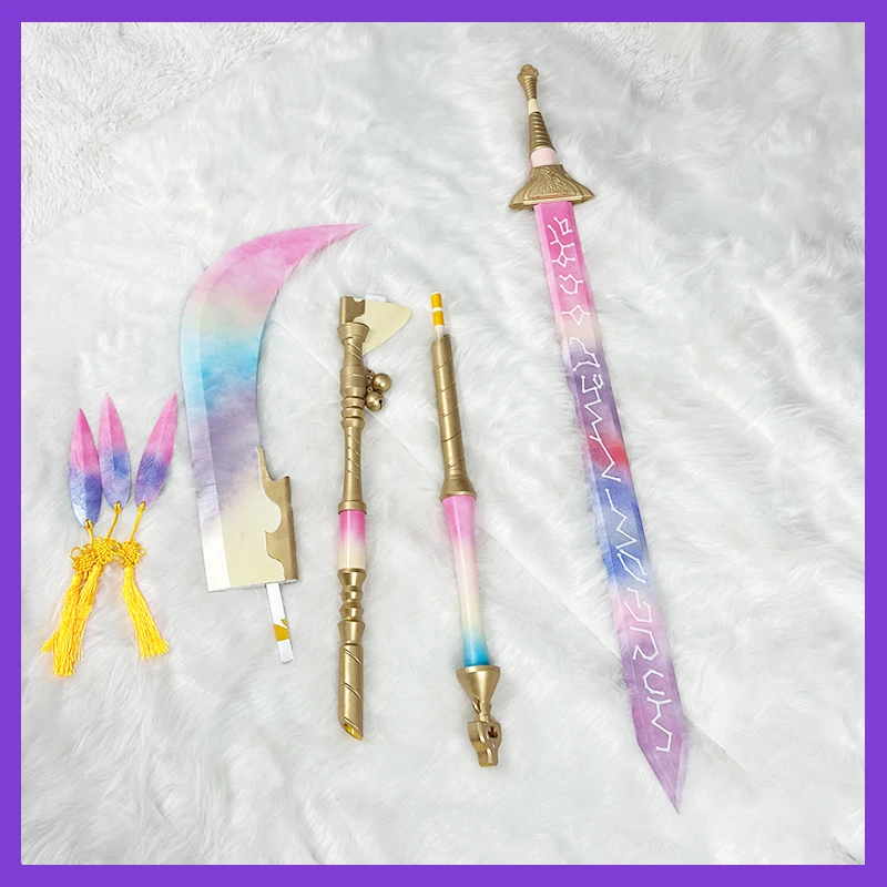 كارتون KPop شيطان الصيادين رومي تأثيري الدعامة HUNTR/X ميرا زوي تأثيري الدعامة دارت سيف الدعامة لحفلة الهالوماس الكبار النساء الرجال