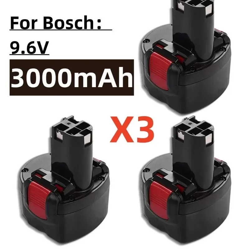 BAT048 Сменный аккумулятор 9,6 В, 3000 мАч для Bosch BAT048 BAT100 BAT119 2607335272 2607335461 GSR PSR 9,6VE-2 9,6VE-2 PSR960