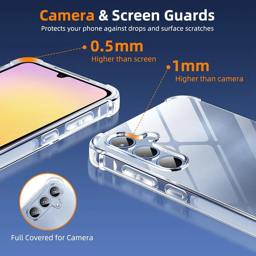 M01 M02 M02S M04 M10 M11 M13 M14 M15 Clear Case For Samsung Galaxy M20 M23 M30 M31 M32 M33 M34 M35 M51 M52 M53 M54 M55 M62 5G